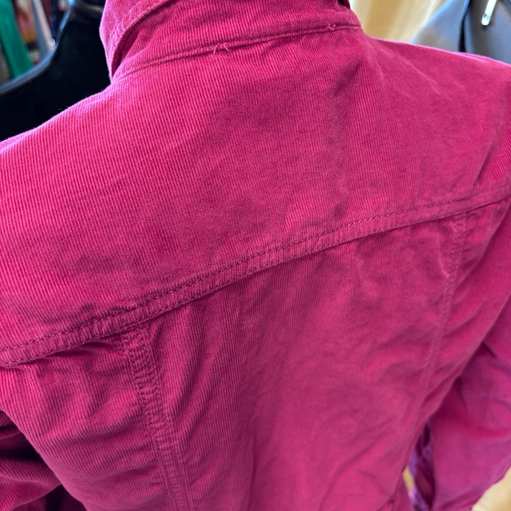 LOFT Fuchsia Utility Jacket - Picture 9 of 10